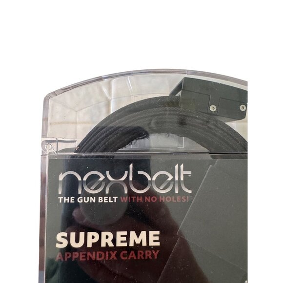 Nexbelt Supreme Appendix Carry Ratchet Belt 1.5" [38mm] Black Cut Strap NWB - Picture 6 of 11